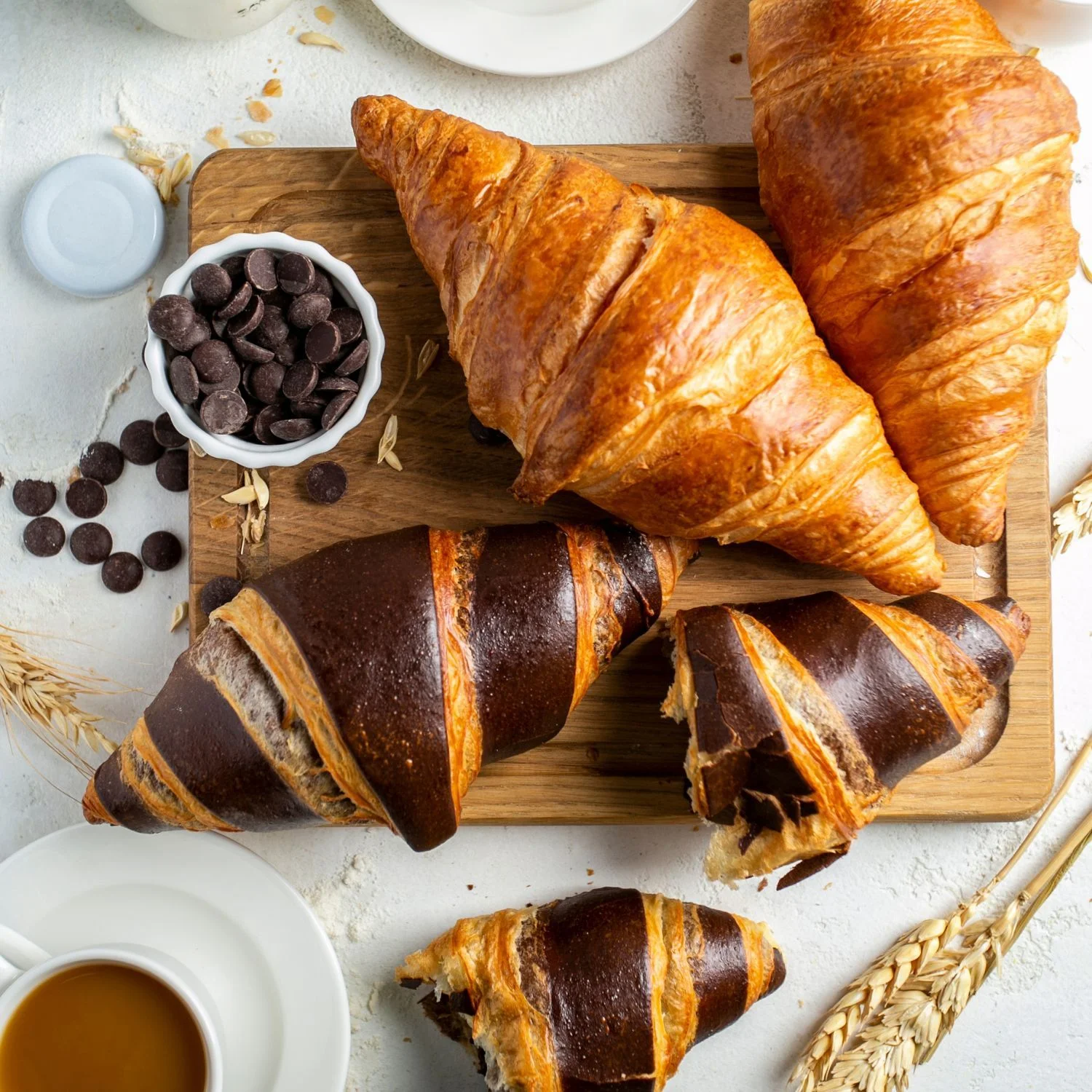 Male bakers working in bakery